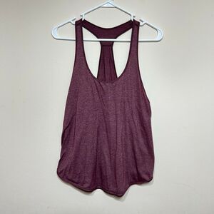 Lululemon Heathered Rust Berry Racerback Tank 6 Women